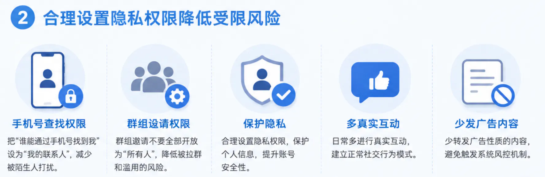 推荐隐私设置